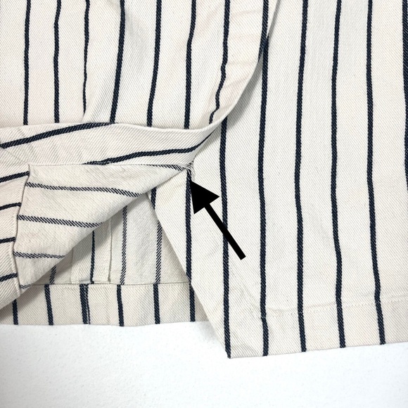 Madewell Stripe Wrap Mini Skirt Size 2 - Picture 8 of 12